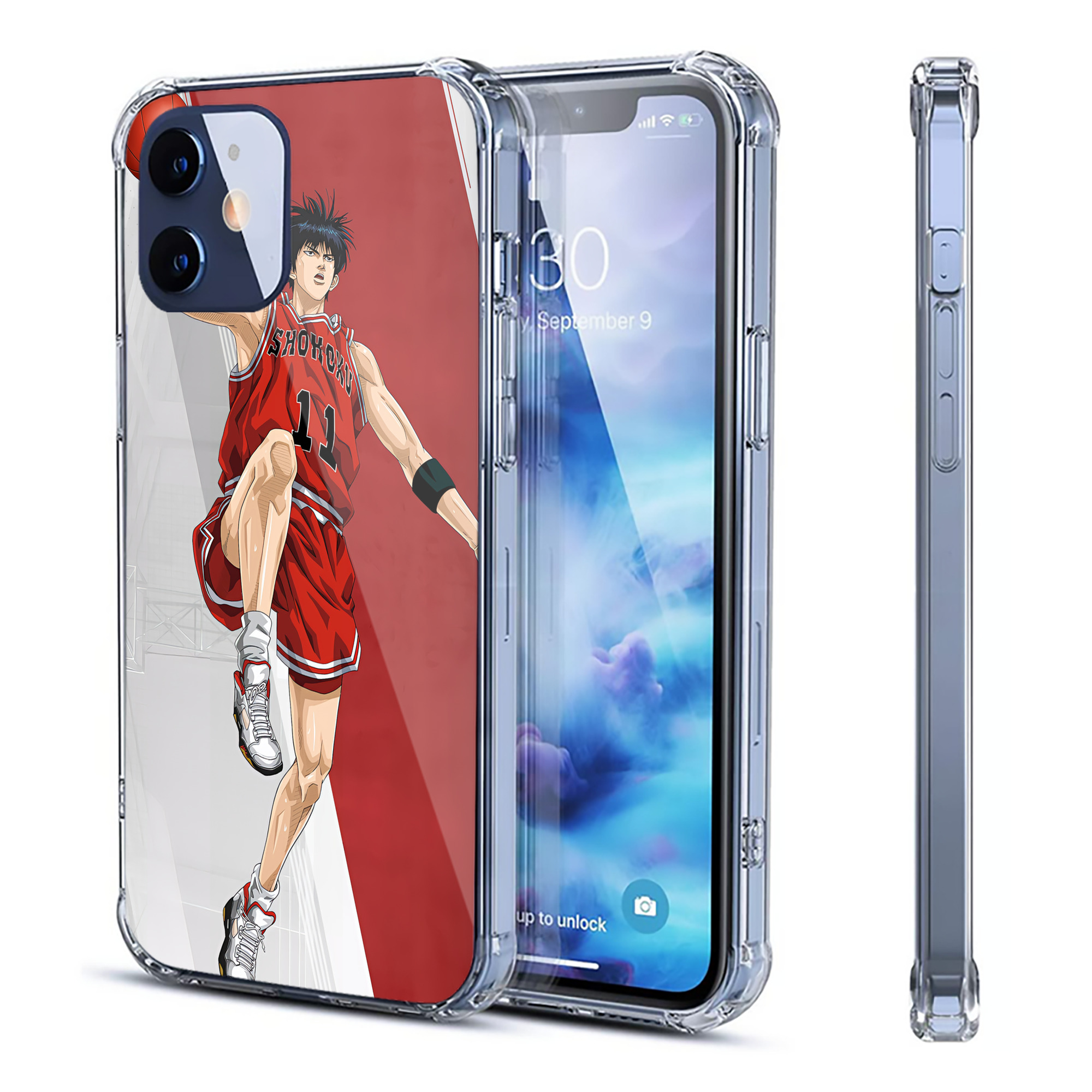 （画像用） SLAM DUNK／スラムダンク 【iPhone 12シリーズ対応】透明スマホケース（クリアソフトケース）